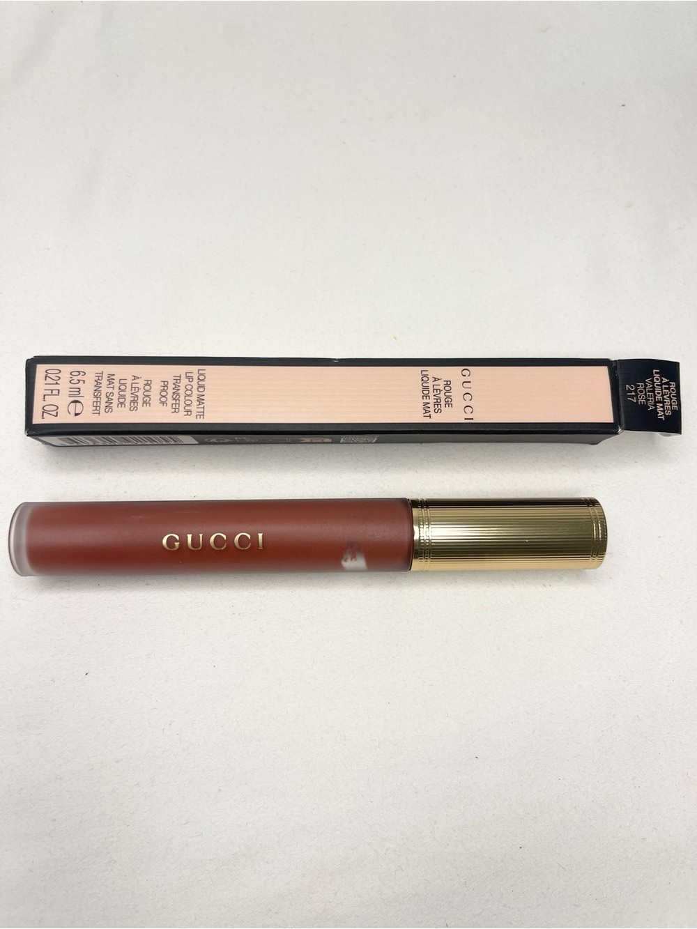 Gucci 217 Valeria Rose, Rouge à Lèvres Liquide Mat Lipstick - Picture 13 of 14